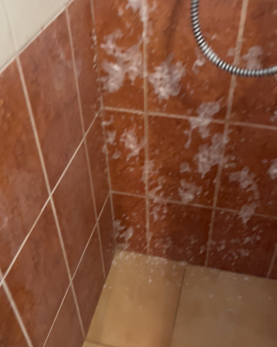 Takarítás előtte – zuhanyzó csempék